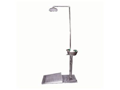 دوش و چشم شوی پدالی تمام استنلس استیل مدل 450-502 PSc
