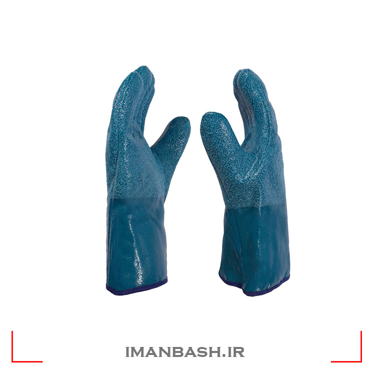 دستکش-ntnbr-tk دستكش مچكشدار كف نيتريلي مدل 5015 - HAOLI استاندارد CE