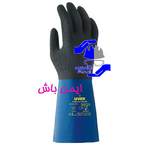 دستکش ضد مواد شیمیایی uvex rubiflex S XG35B
